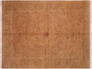 handmade Traditional Kasbeen Taupe Green Hand Knotted RECTANGLE 100% WOOL area rug 6x10
